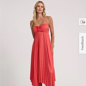 NWT Express Coral Asymmetrical Dress